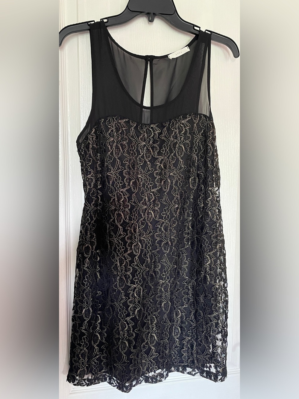 Lush Black and Gold Cocktail Dress Originally Purchased at Nordstrom